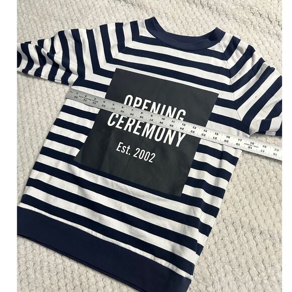 Opening Ceremony Pullover Sweatshirt Women's XS Navy Blue White Long Sleeve - Picture 8 of 10